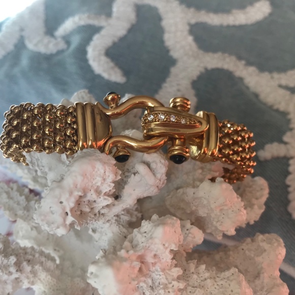 Gorgeous 18k gold plated, with embellished clamp - Picture 7 of 12